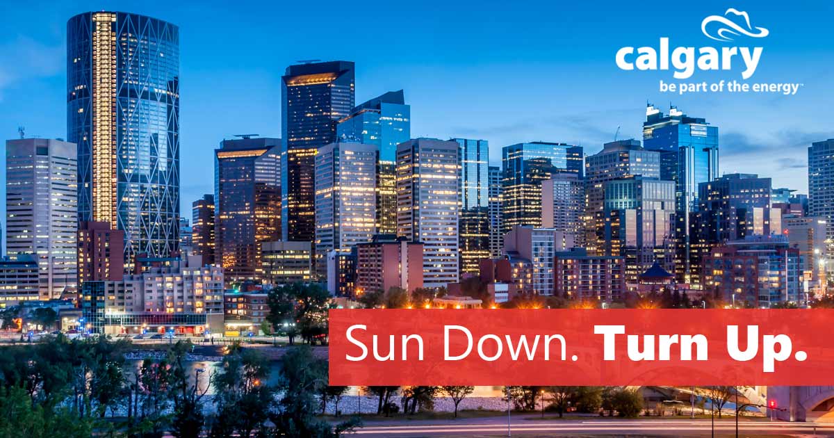 Calgary - Sun Down / Turn Up Banner